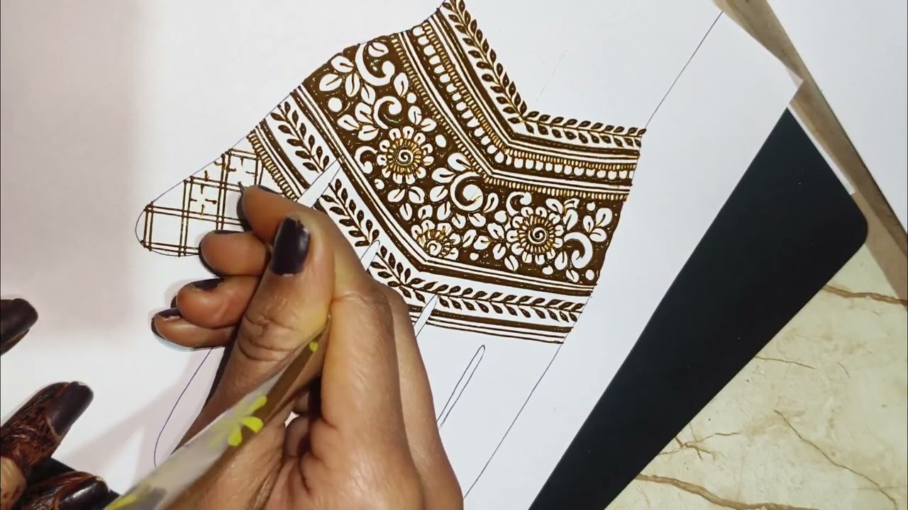 Simple front hand mehndi design full tutorial for beginners 