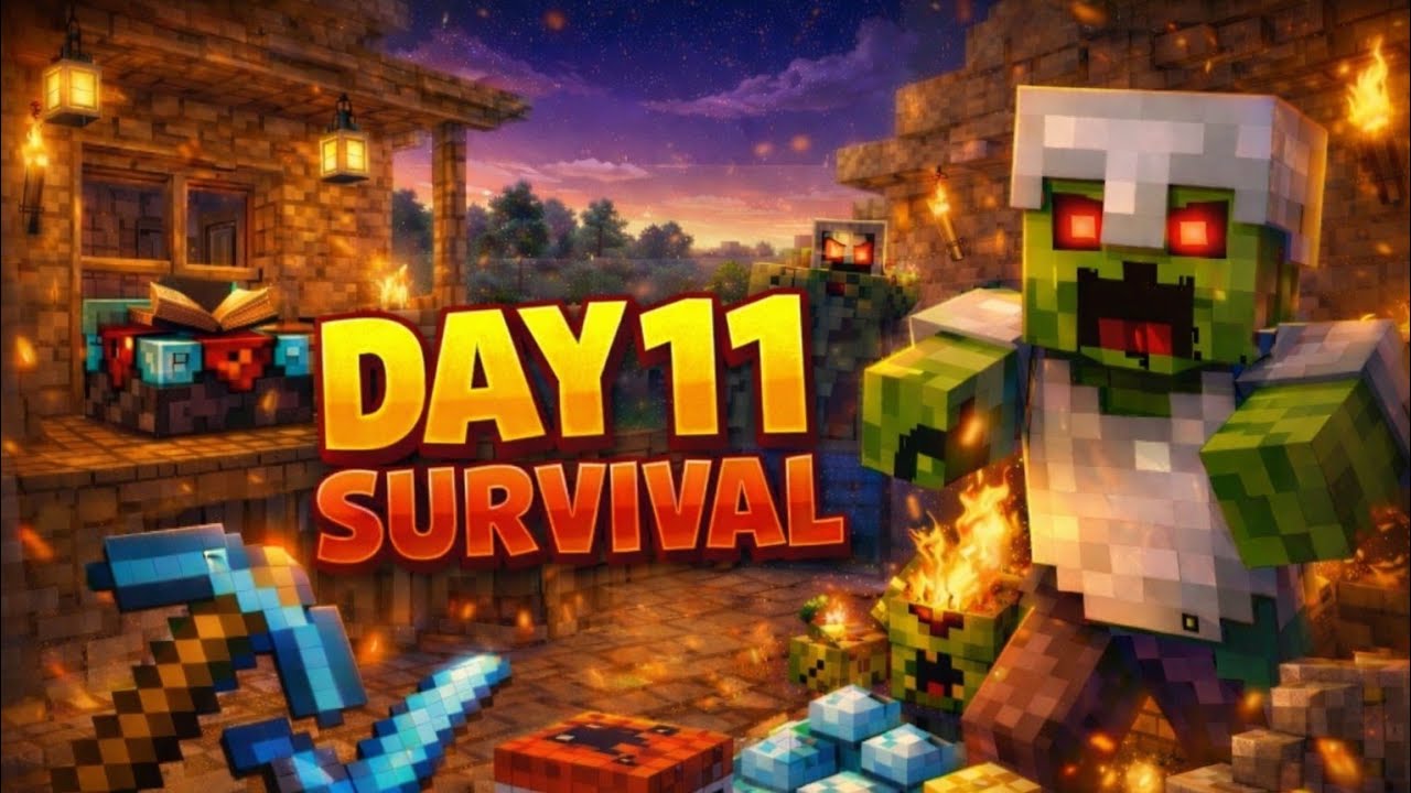 Minecraft 100 Days: Day 12 - I Almost Lost Everything! 😱 (Hindi)