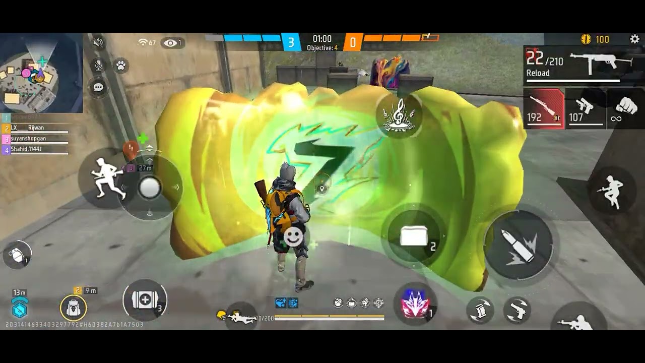 Dangerous CS Ranked Match 🔥 1v3 Clutch Moment | Free Fire | #freefire #csranked #freefiregameplay 