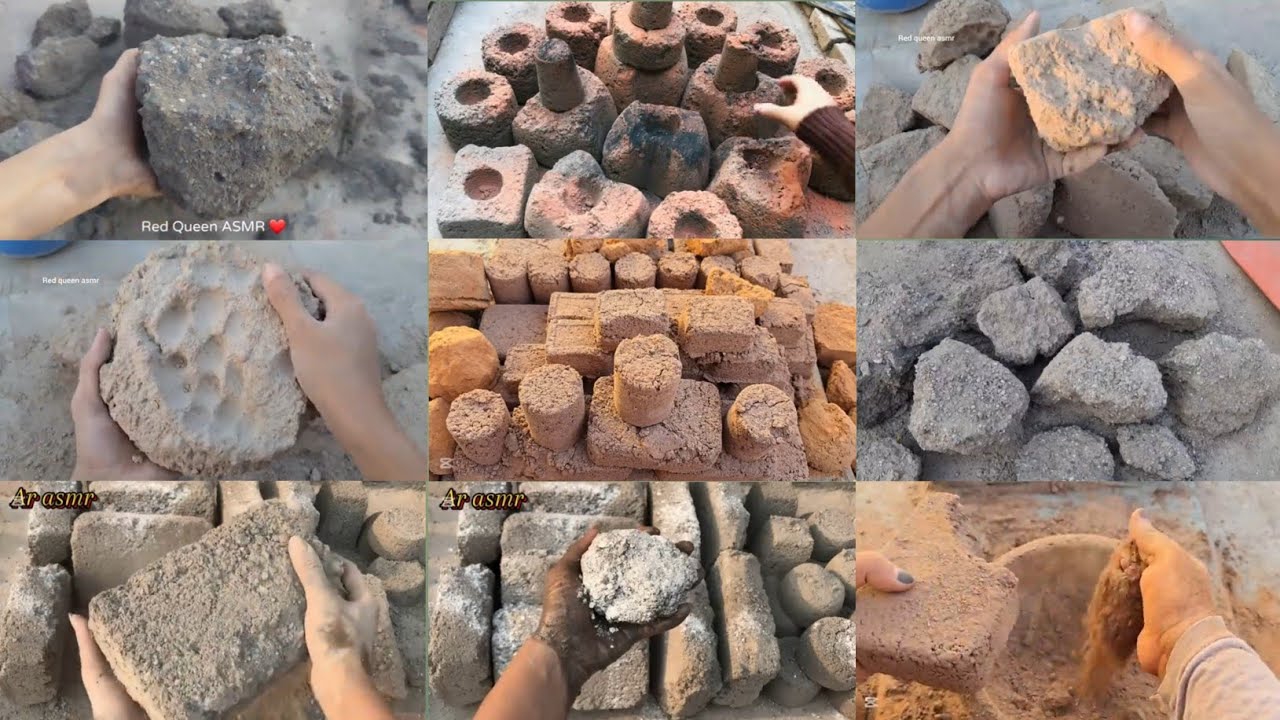 ASMR Edits NonStop Gritty Stoney Texture Crumbling Compilation🥰||Dry Floor Smokey🌪️Crumbles ✨💥