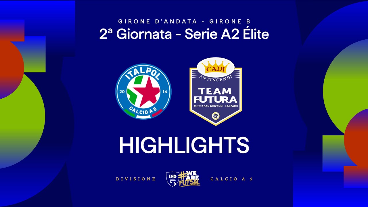 Italpol-Cadi Antincedi Futura 2-5 | Gol e highlights | 2ª giornata | Serie A2 Élite 2025/2026