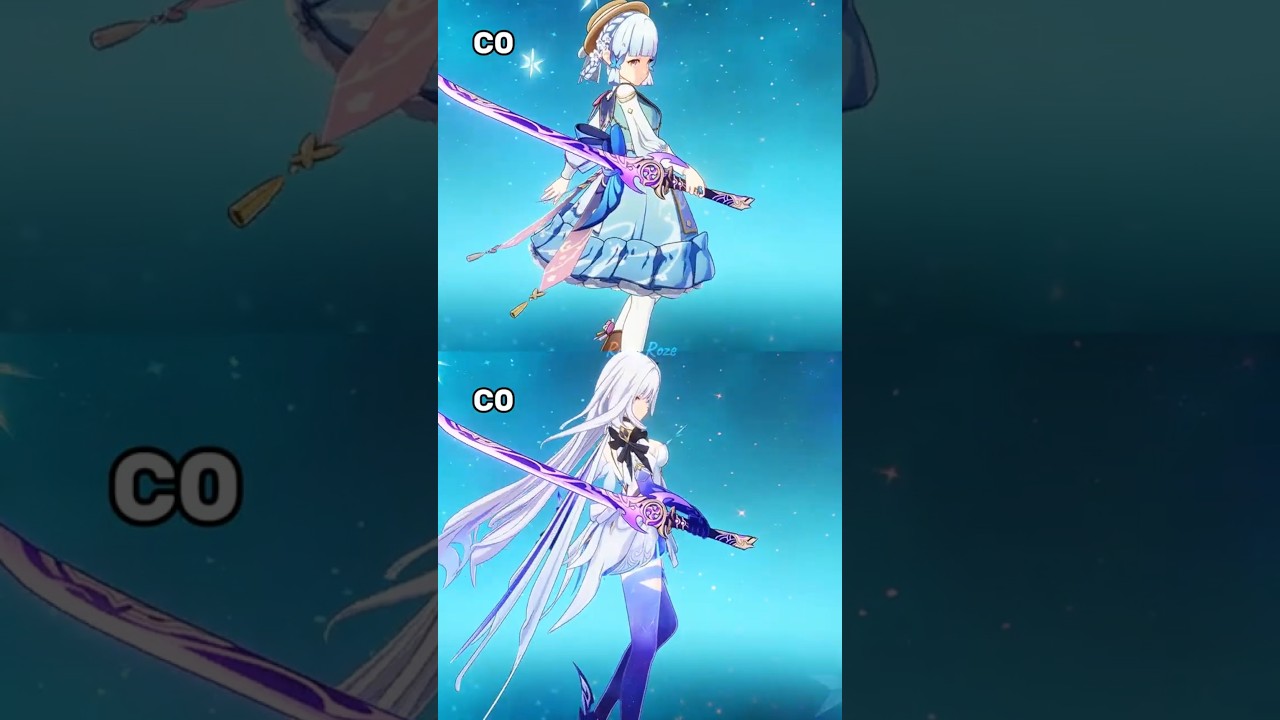Ayaka vs Skirk Freeze Main DPS Comparison #ayaka #skirk #genshinimpact