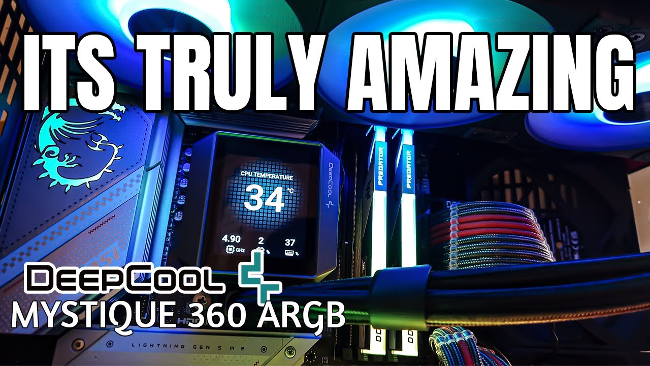 The best Aio with a LCD Screen? Deepcool Mystique 360 ARGB Aio