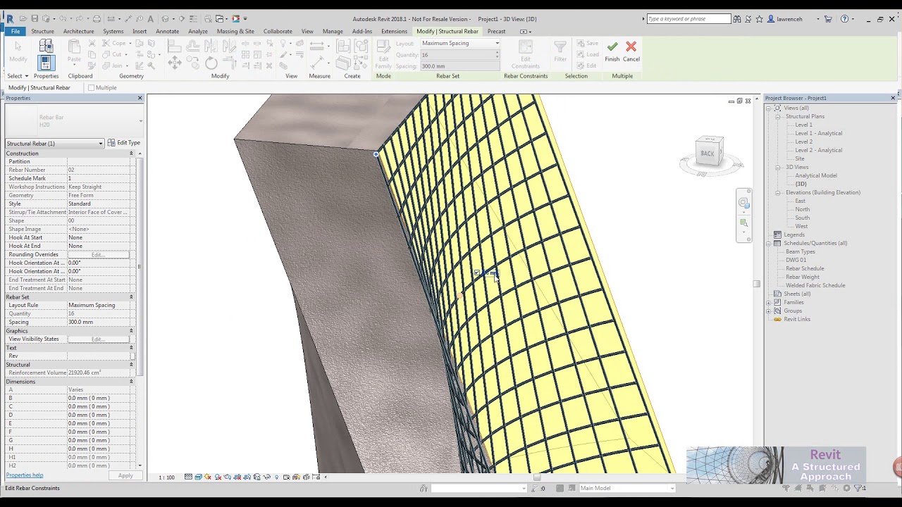 Revit 2018.1 Freeform Rebar