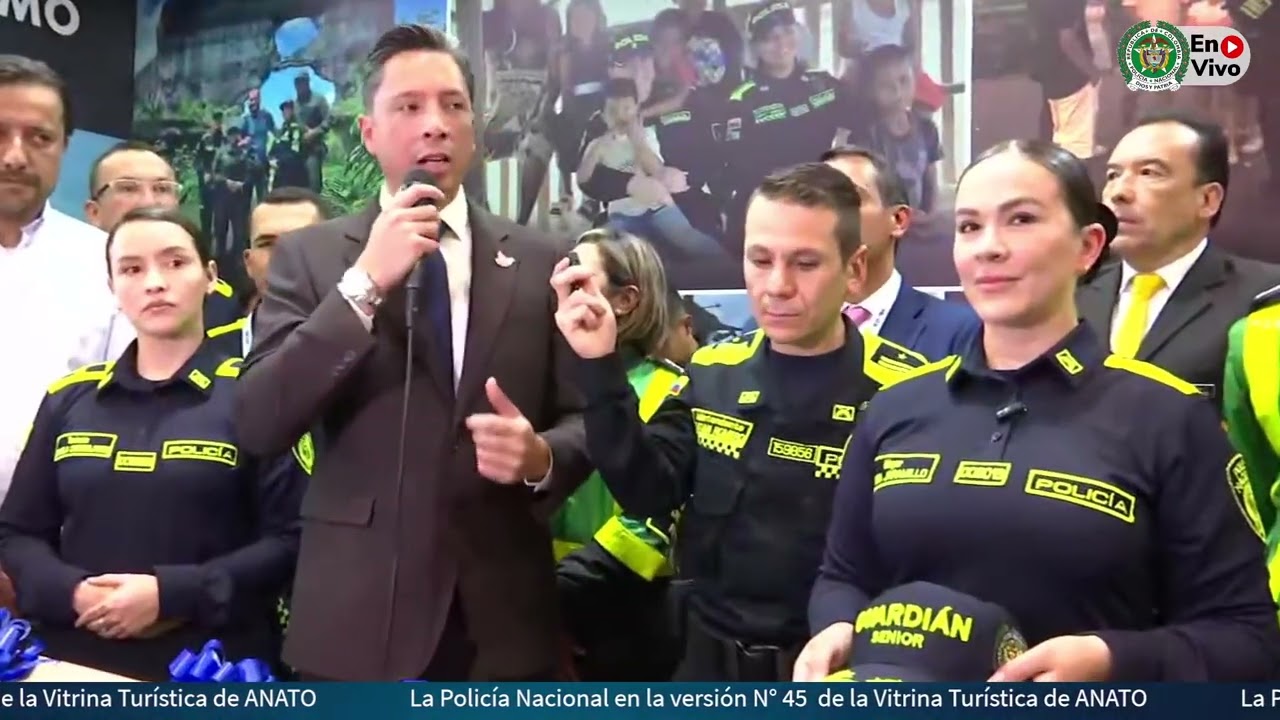 #EnVivo La Policía Nacional en la versión N° 45  de la Vitrina Turística de ANATO
