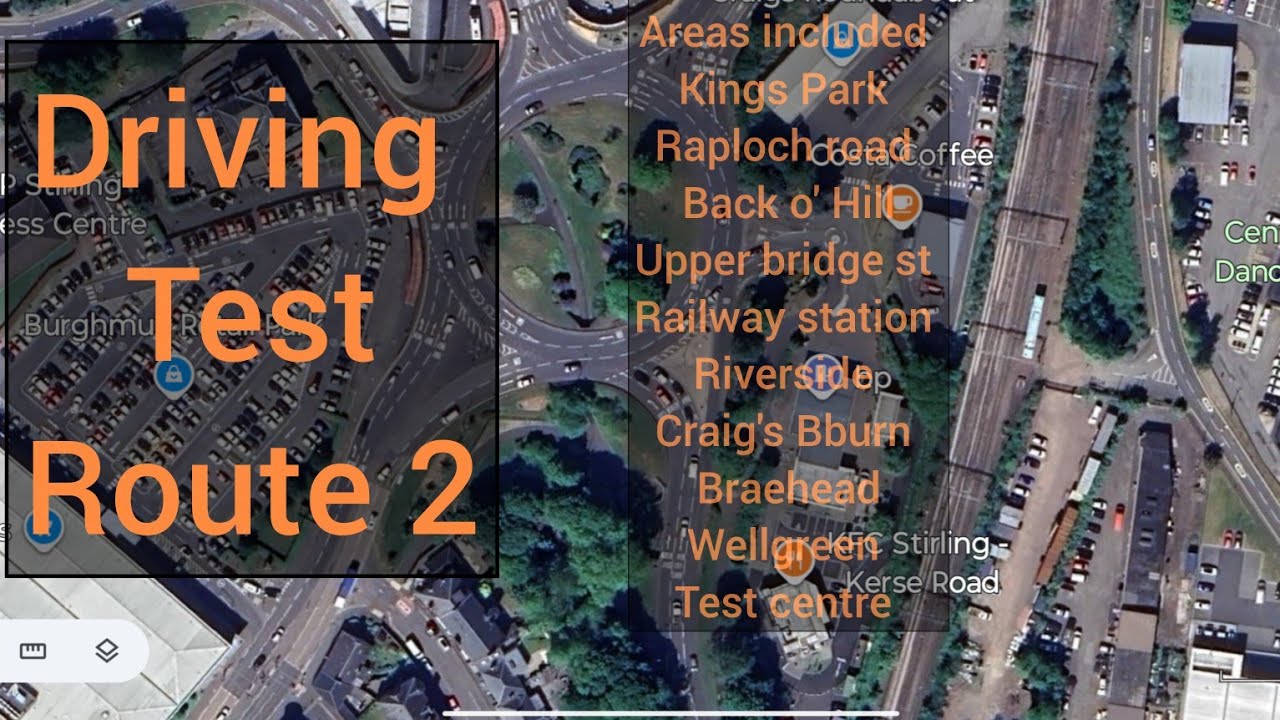 Stirling driving test route 2 