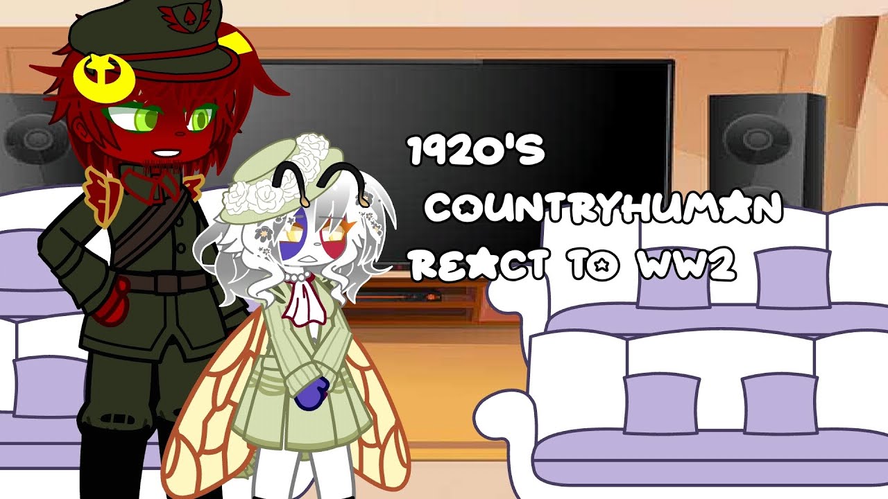 1920's countryhuman react to the future #gacha #countryhumans #fyp 