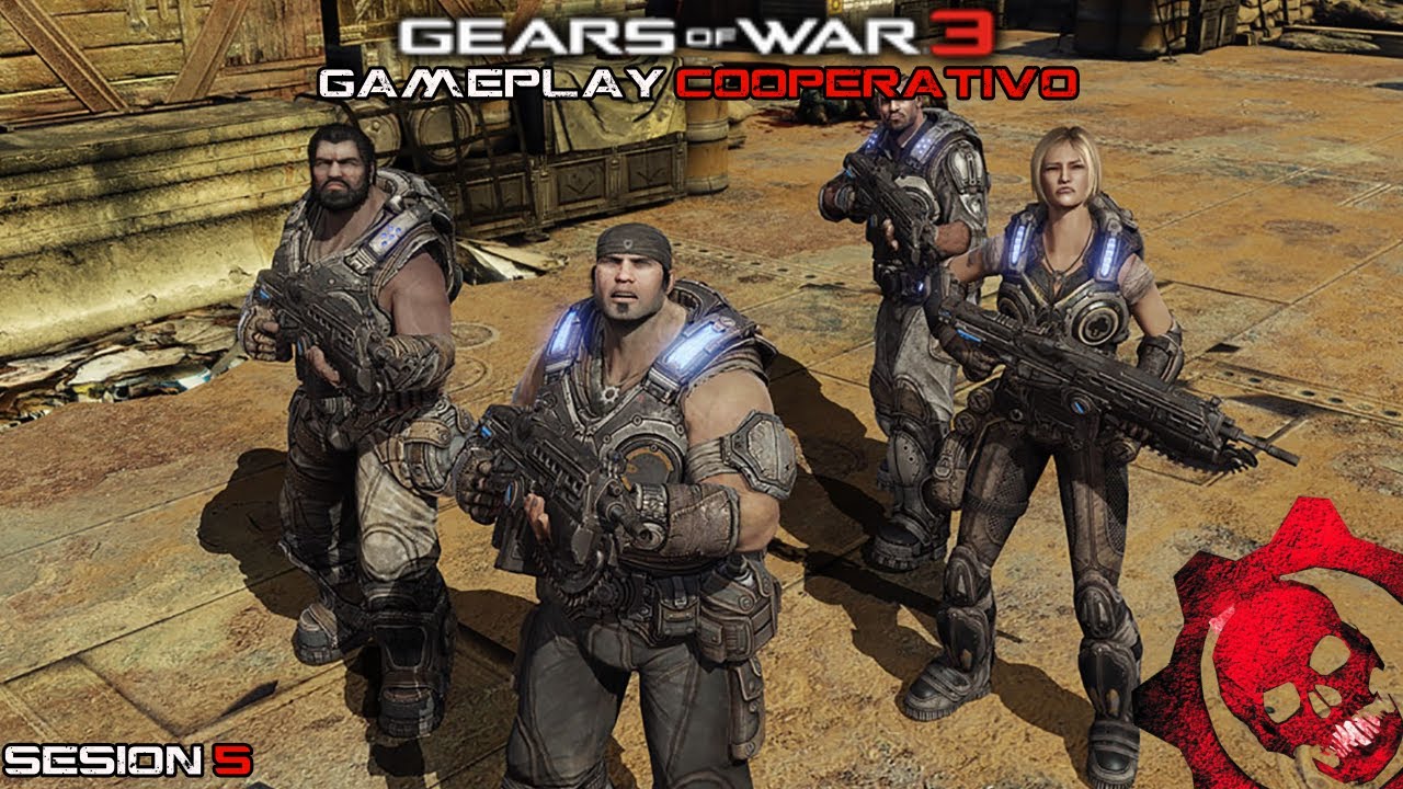 GEARS OF WAR 3 GAMEPLAY COOPERATIVO SESION  5