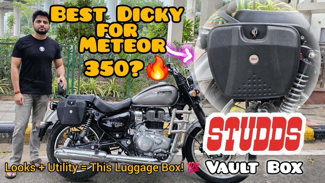 Meteor 350 Ka Best Dicky? Studds Vault Box Installation and Review! 🔐🏍️ #meteor350 #studds