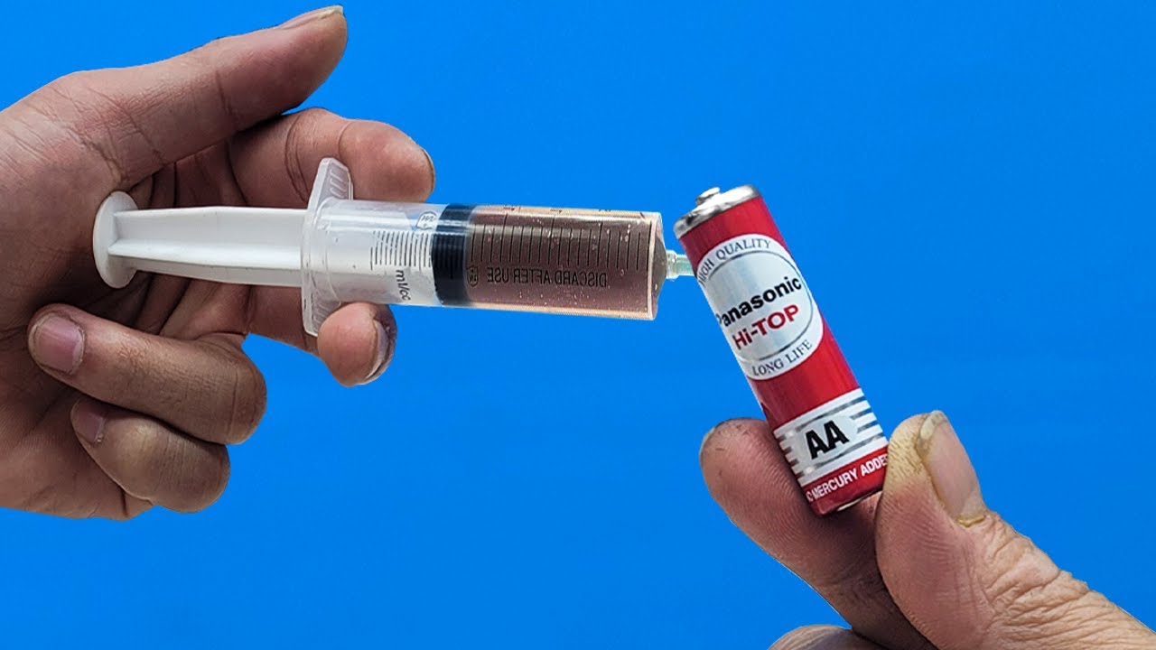 Great idea with old 1.5V battery and salt! Easy way to do this Trick and Old Batteries can be Reused