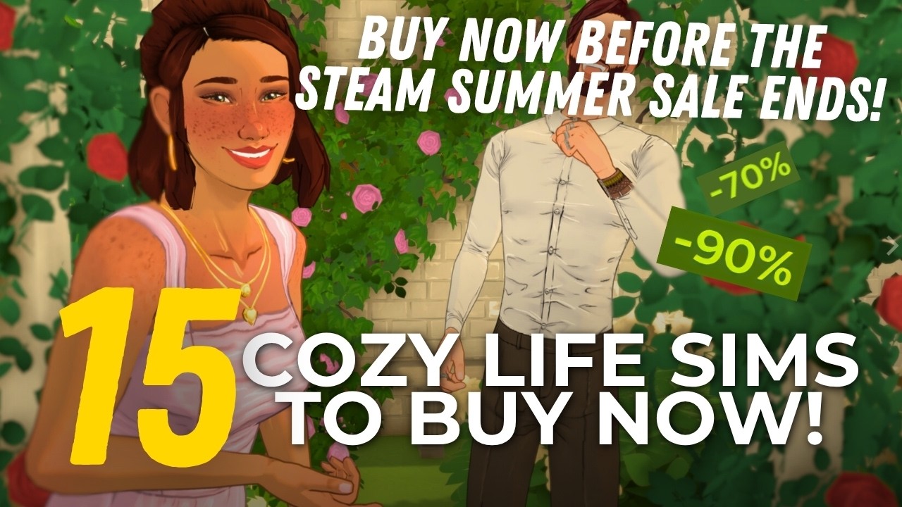 15 уютных симуляторов жизни со скидкой ПРЯМО СЕЙЧАС 🌷 (Летняя распродажа Steam 2026) ⭐