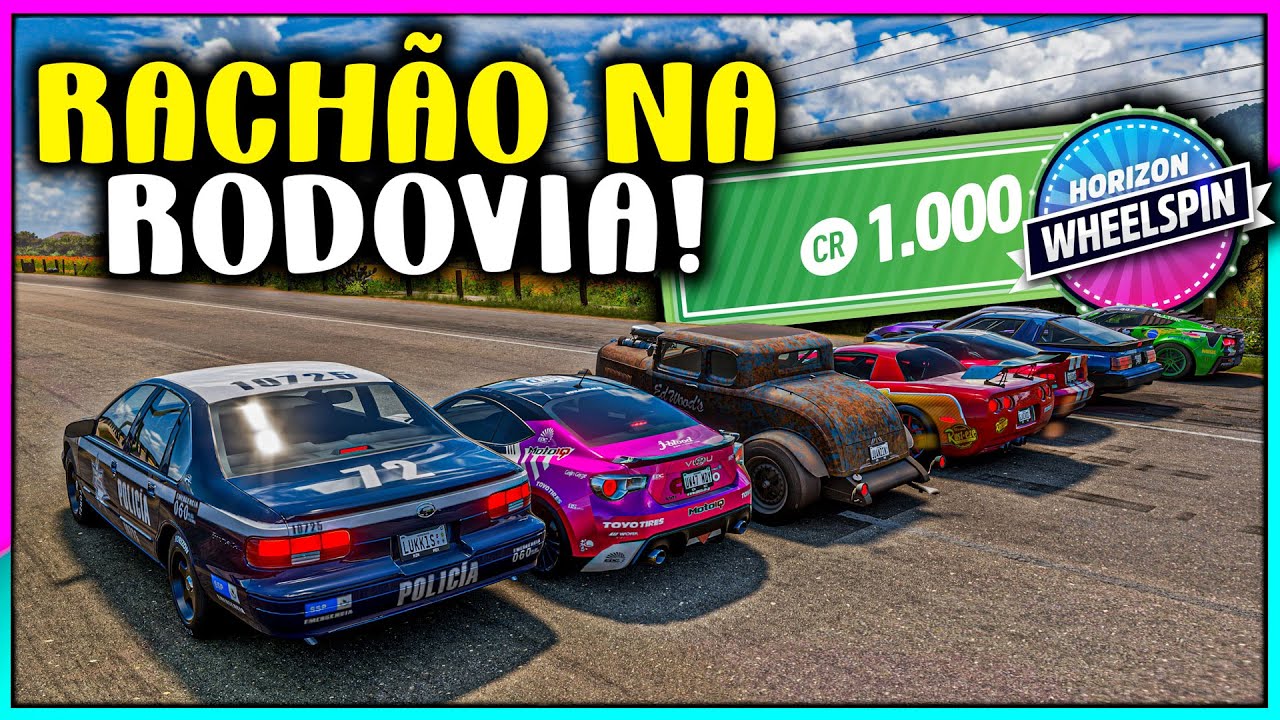 RACHÃO NA RODOVIA DE ROLETA - SÓ CARRO BRABO - FORZA HORIZON 5