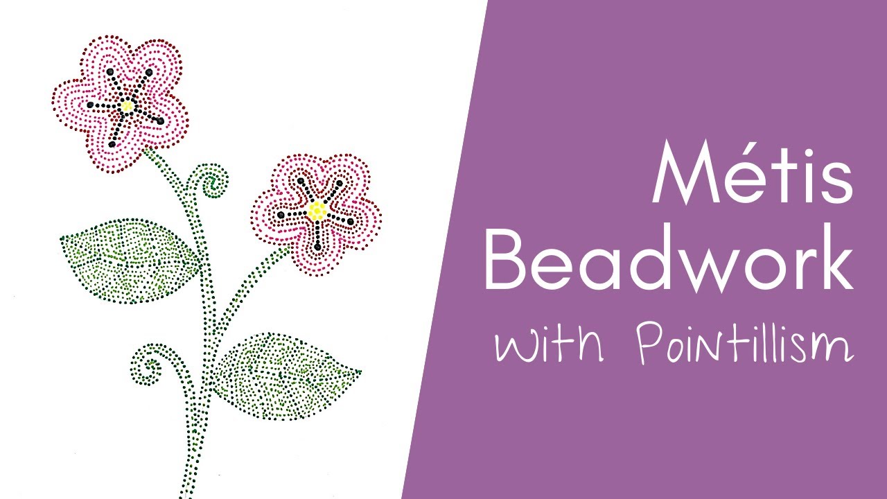 RAG School Program at Home: Métis beading with pointillism