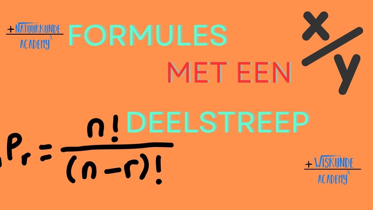 Hoe werk je met Formules met een deelstreep