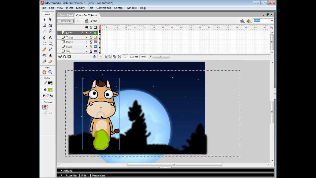Lesson 07 - Movie Clips, Motion Tweens and Shape Tweens