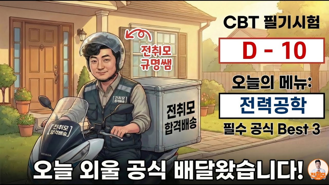 전취모 합격배송 ㅣ CBT [D-10] 오늘의 필수공식 Best 3 [ 전력공학 ] 충전전류 충전용량 수력발전전력