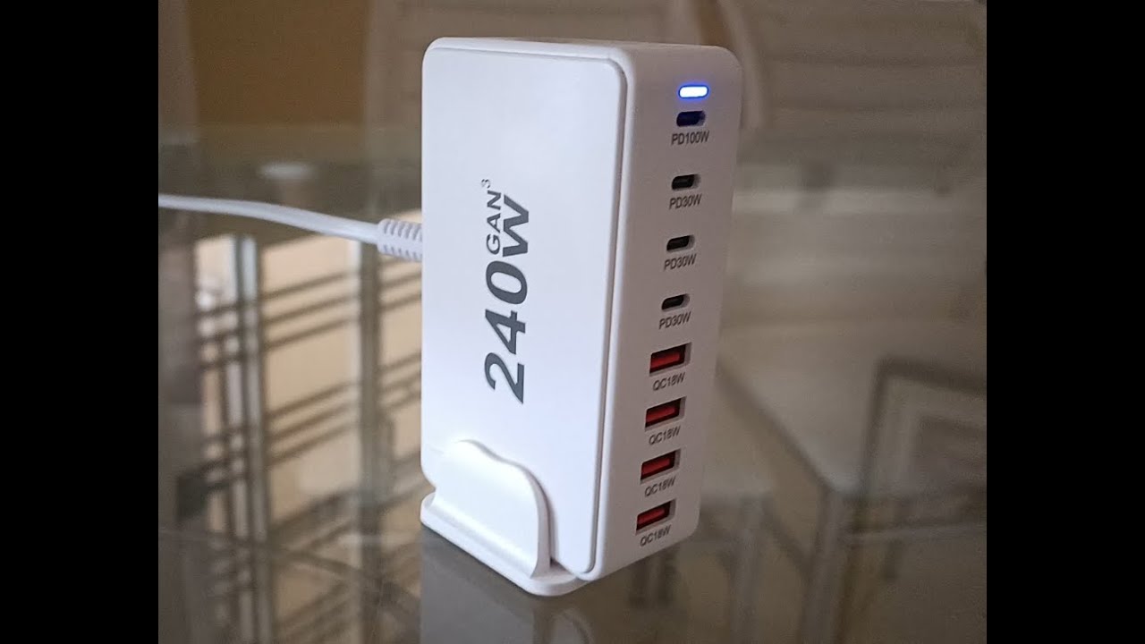 Carregador de 240 W Gan 3 (240 W Charger). É bom? Vale o preço? Testando em vários eletrônicos!