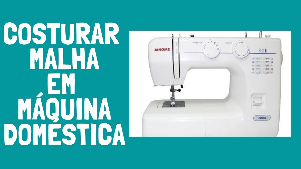 Costurar malha em máquina doméstica