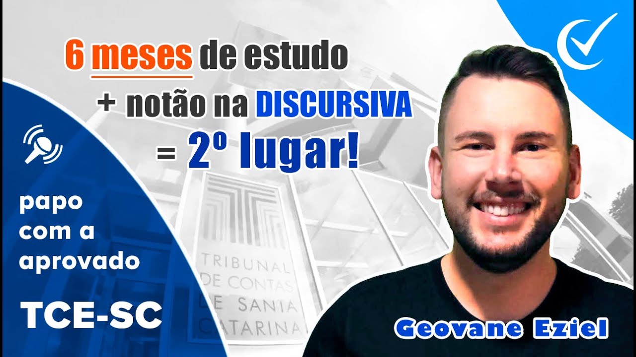 Com 6 meses para estudar, ele não podia errar. E agora, conta como se tornou Auditor do TCE-SC