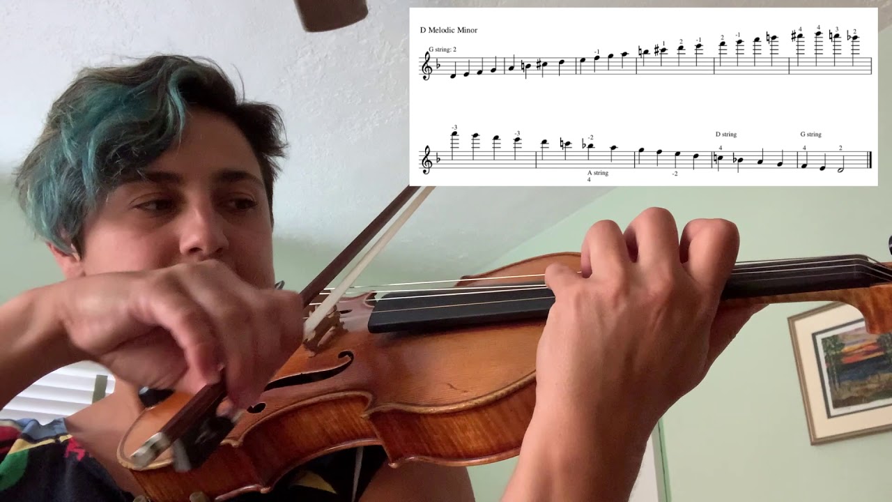 Three Octave D minor Scale Violin