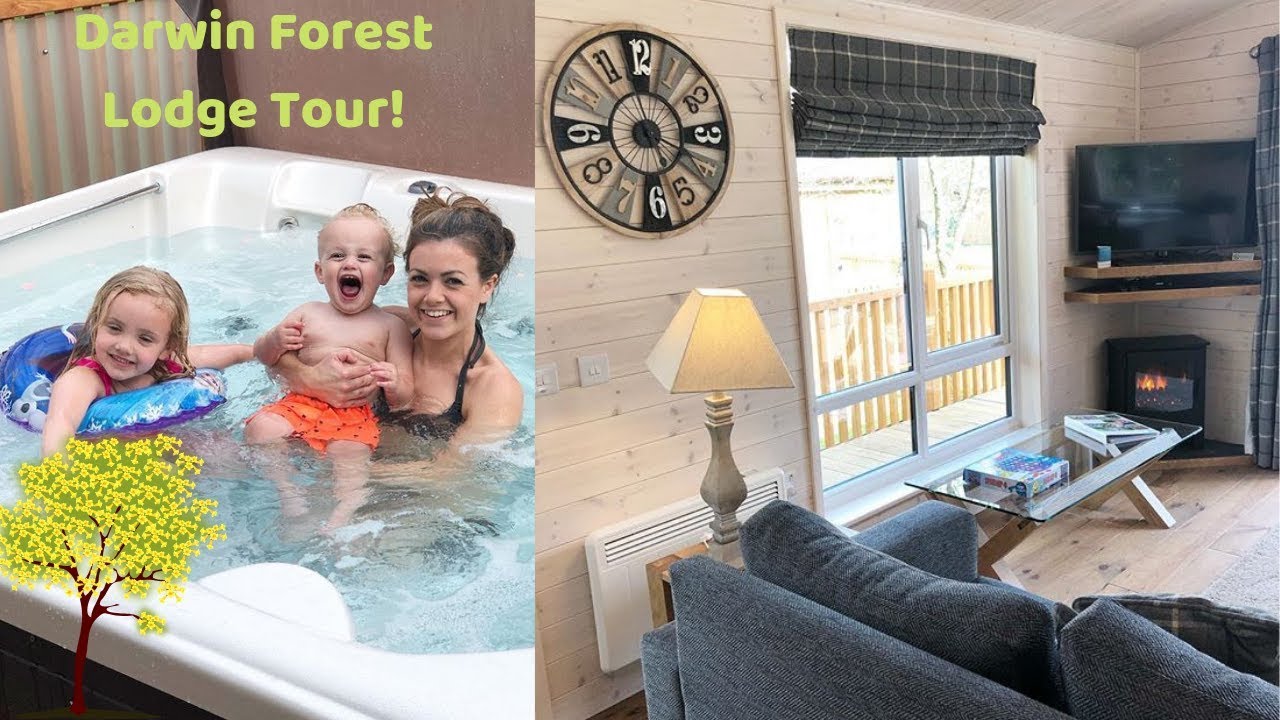 DARWIN FOREST - DAY 1 - LODGE TOUR & KIDS FIRST TIME IN A HOT TUB! 🦆🐇🐿🦔🌲🌳🌿