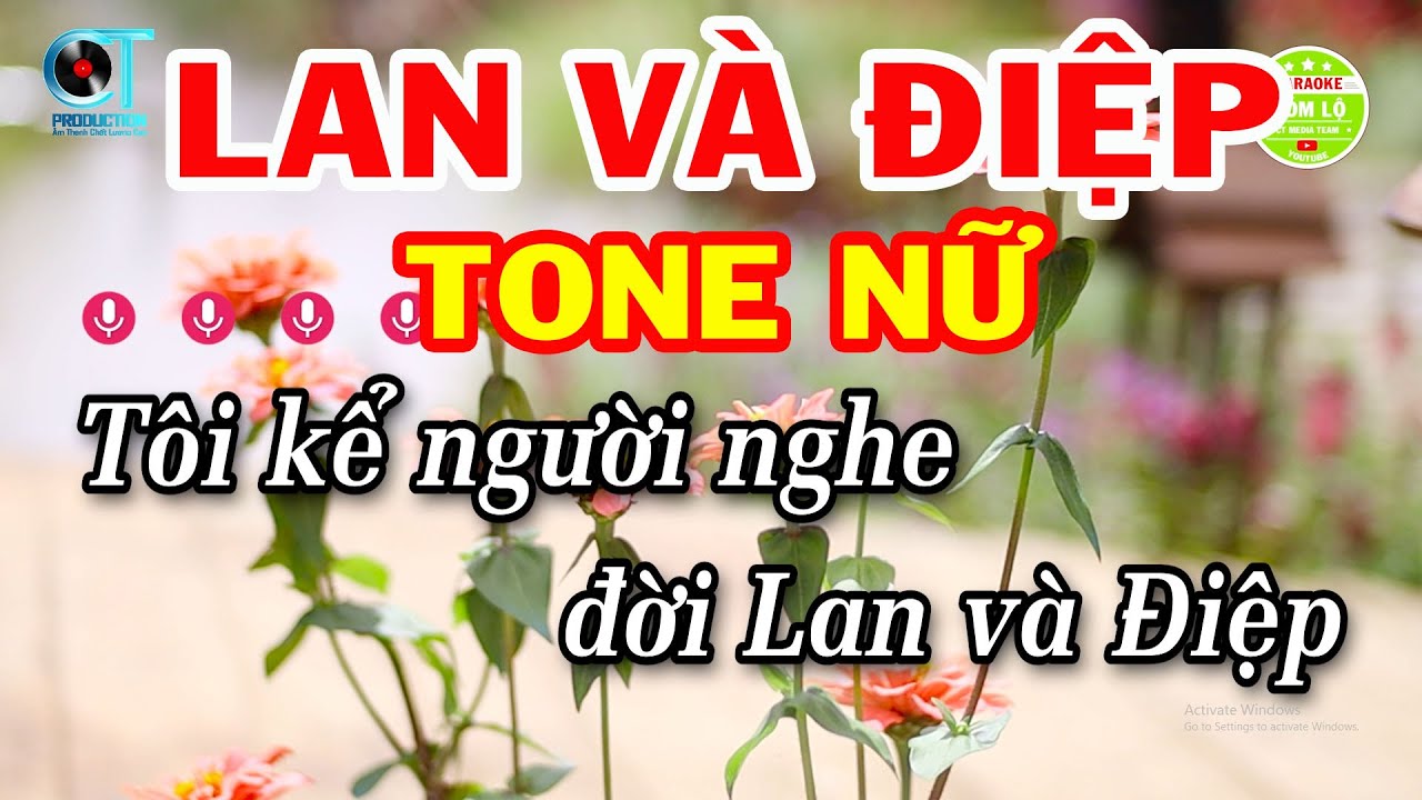 Karaoke Lan Và Điệp Tone Nữ ( A#m ) Nhạc Sống Dễ Hát | Xóm Lộ