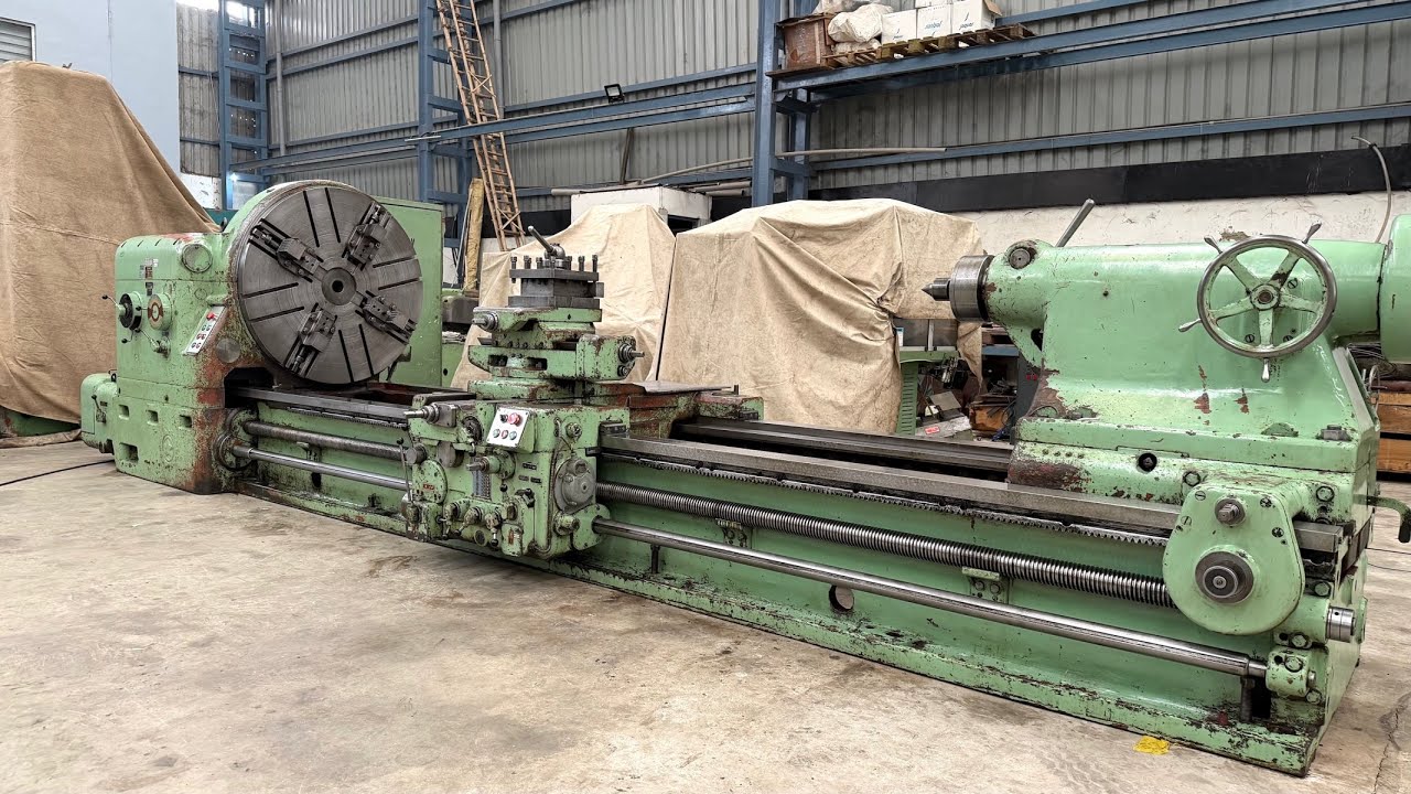 Skoda (Czech) SR-1250 Heavy Duty Lathe Machine - 4000 mm Job Length