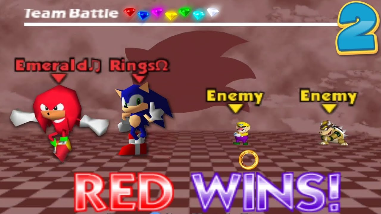 Smash Remix - Knuckles & Sonic TEAM UP💥 - TEAM BATTLE - Multiplayer Gameplay - No Commentary