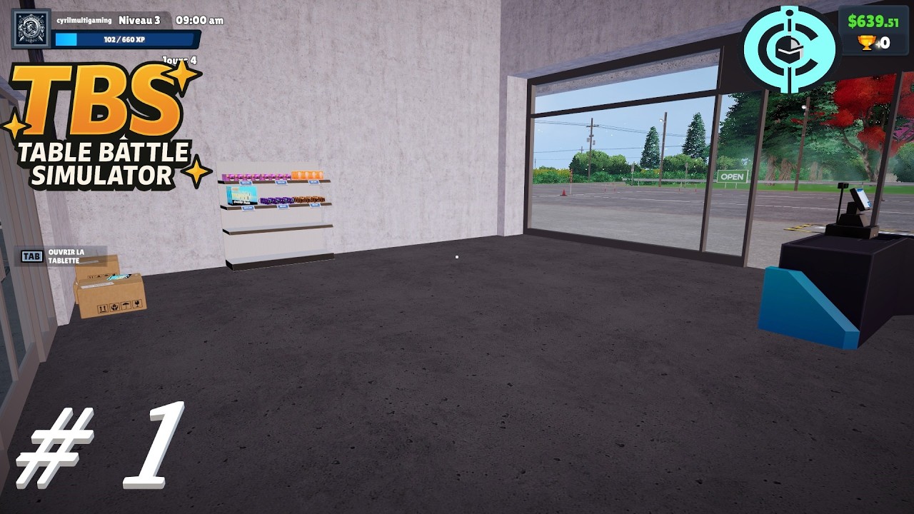 table battle simulator #1: On ouvre un magasin de figurine, mise en place, et je découvre le jeu.