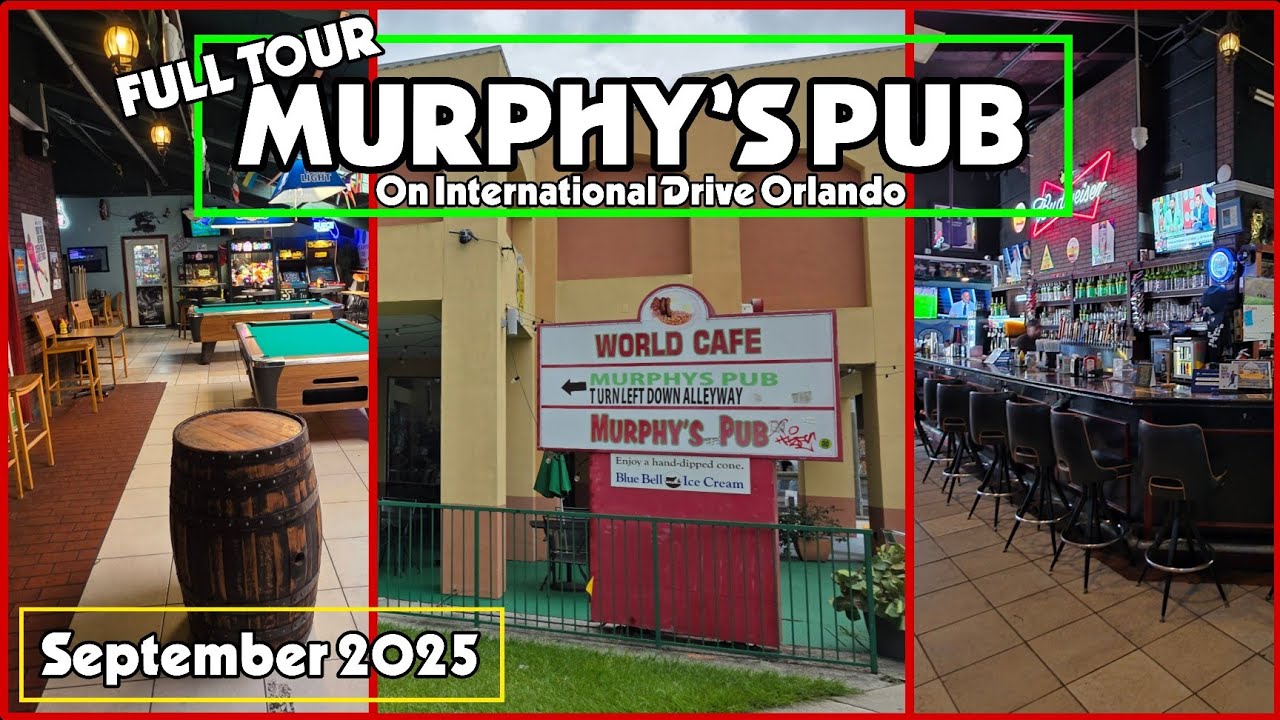 Murphy&rsquo;s Pub International Drive Орландо, полный тур 2025