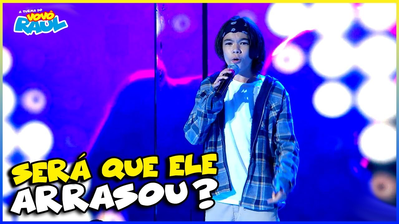 GABRIEL RAU DE 12 ANOS CANTOU  