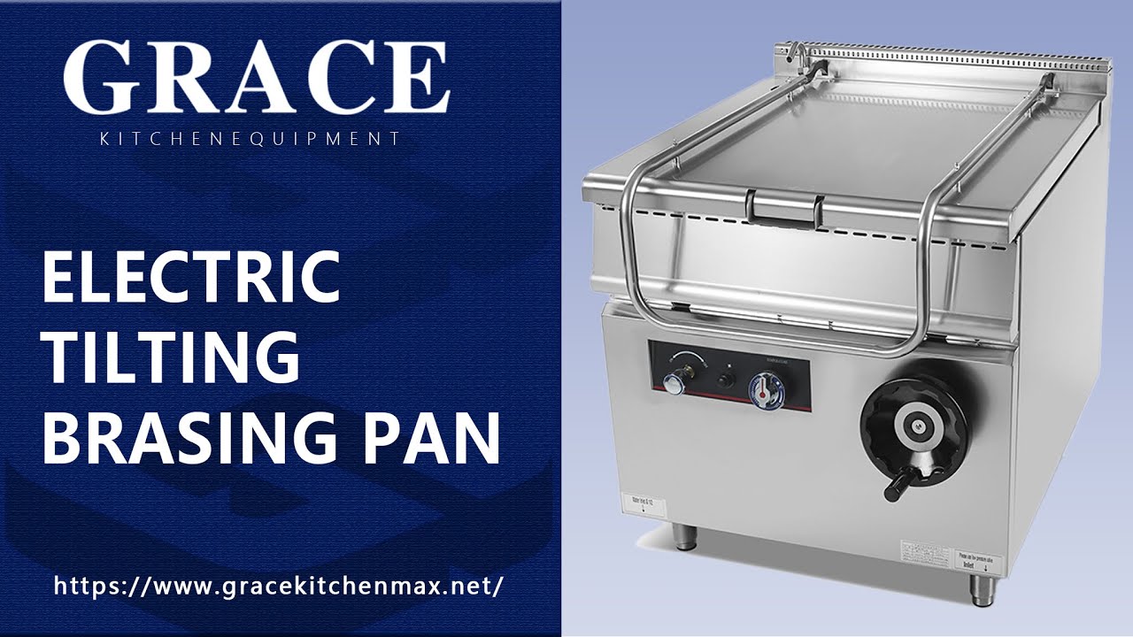 Electric tilting brasing pan
