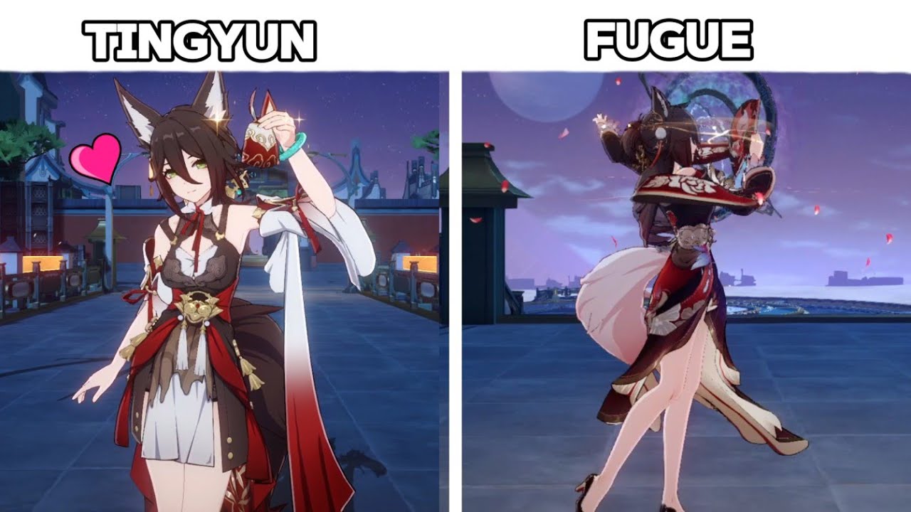 FUGUE AND TINGYUN ANIMATIONS SIDE BY SIDE