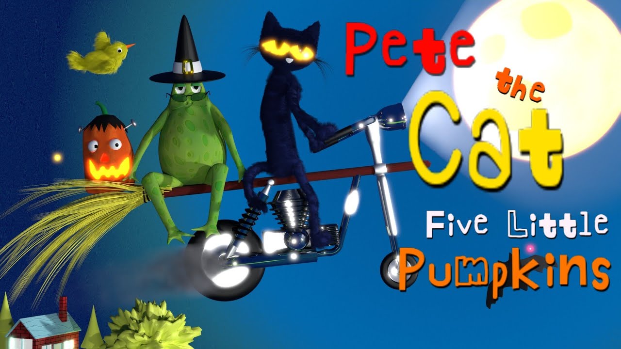 🎃 Pete the Cat 🐱 and Five Little Pumpkins 🎃 - Words by ✍️ James Dean - 📖✨ ANIMATED STORYBOOK 🎥🎨