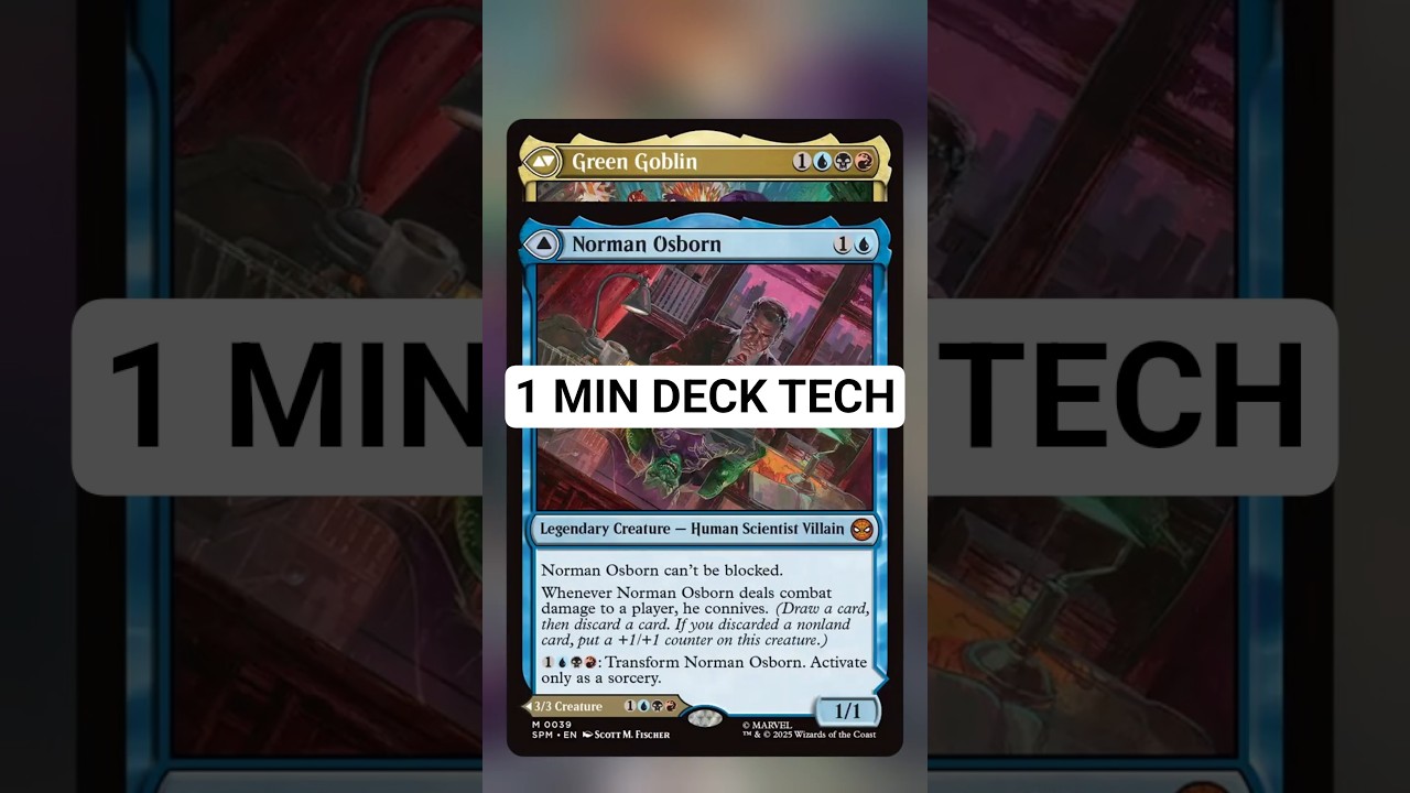 Норман Озборн / Зелёный Гоблин | 1-минутная технология колоды | #shorts #mtg #magicthegathering #...