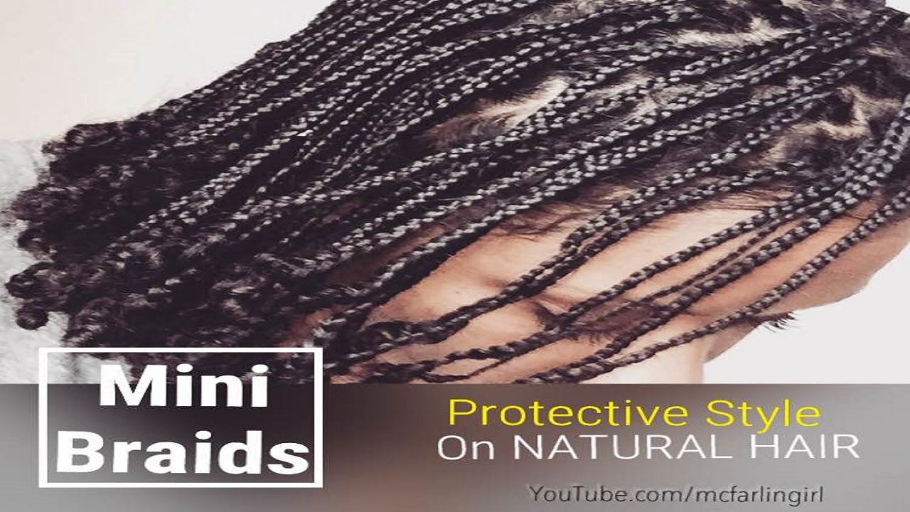 Mini Braids on Natural Hair 👌🏽