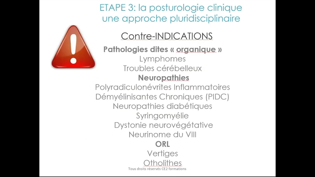 CE2 I Introduction e-learning posturologie, douloureux chroniques et posture