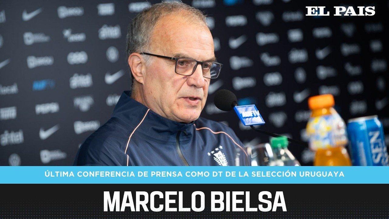 &Uacute;ltima conferencia de prensa de Marcelo Bielsa como DT de la selecci&oacute;n uruguaya