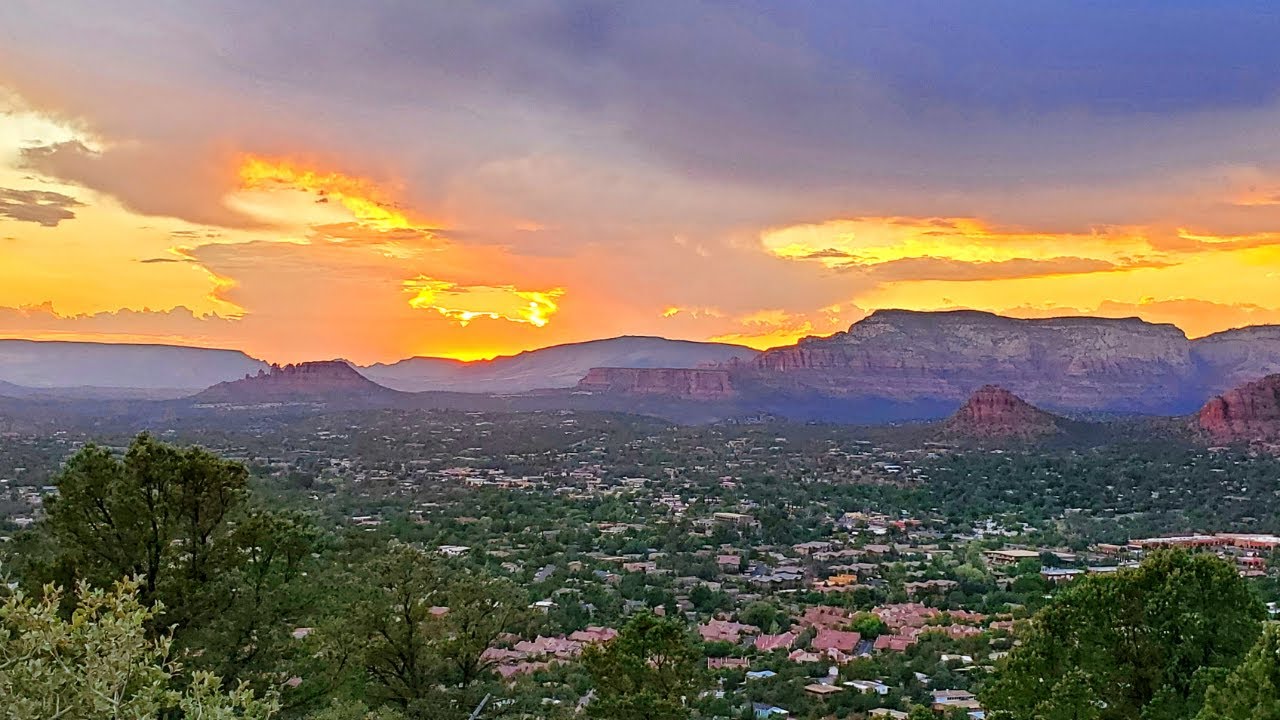 Drone Footage (mavic mini) Sedona, Arizona AMAZING Airport Strip Sunset!