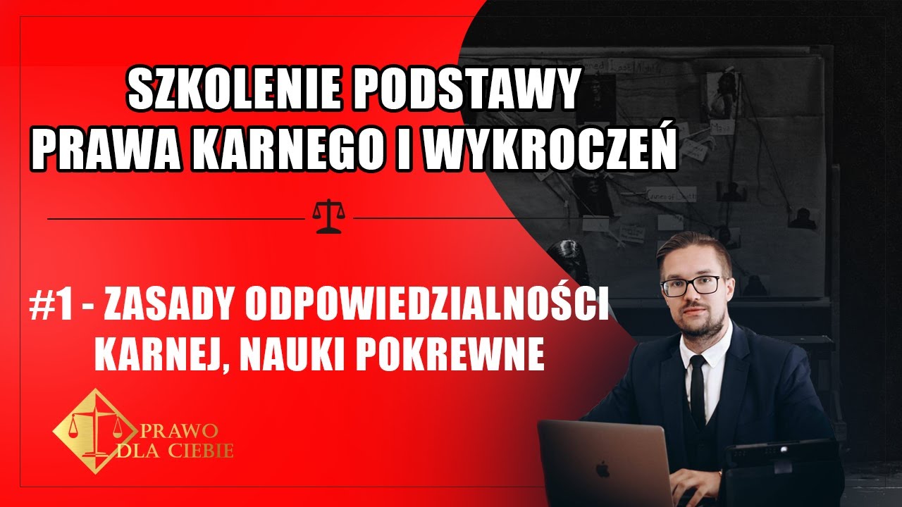 Podstawy prawa karnego #1 - Zasady odpowiedzialności karnej, nauki pokrewne