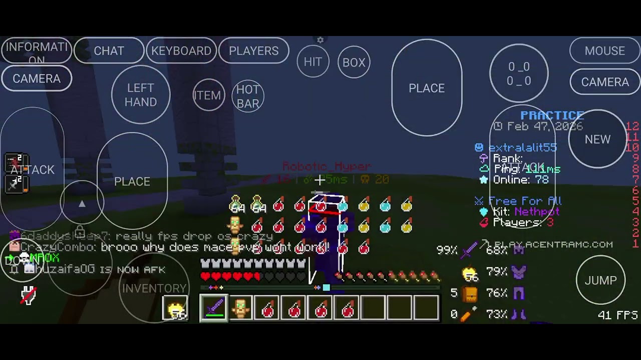 Pvp practice in play.acentramc.com #pvp #minecraft #montage #gaming 