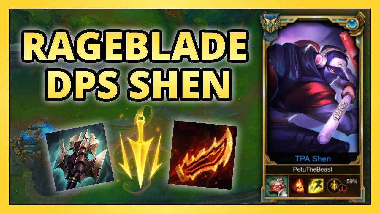 THIS BUILD MADE HIM RAGEQUIT! SHEN OTP RAGEBLADE LETHAL TEMPO