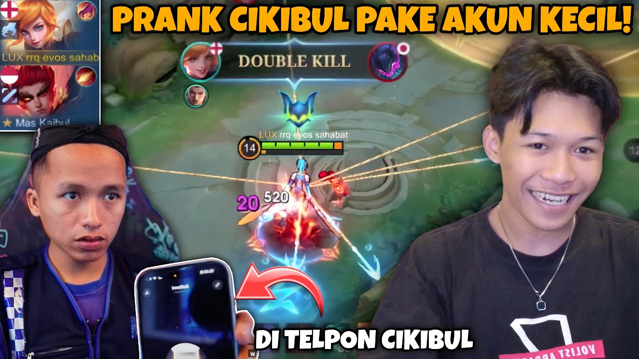 ORDER MABAR CIKIBUL PART 2 !! PRANK CIKIBUL PAKE AKUN KECIL SAMPE GUA DI TELPON !! - Mobile Legends