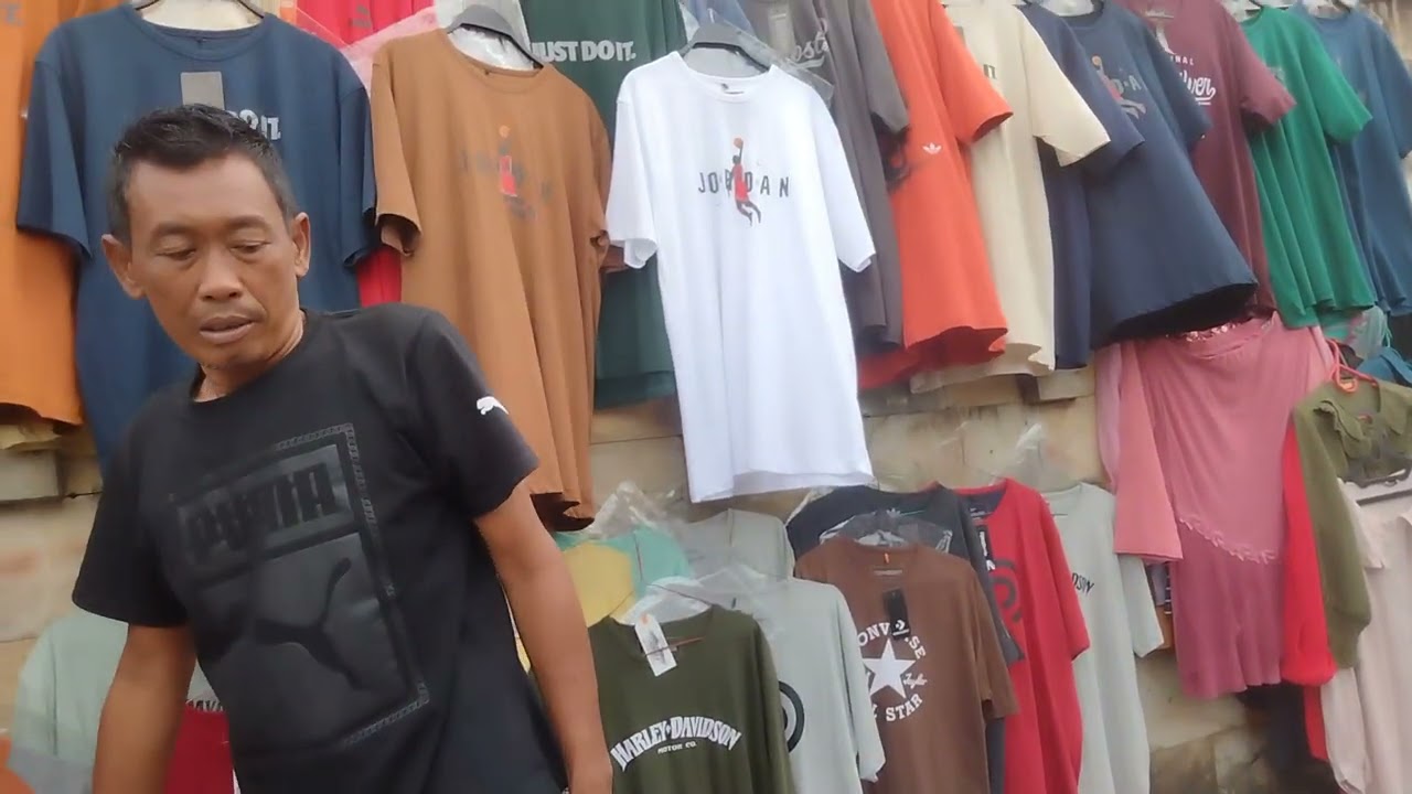 KAOS BRANDED MURAH ‼️ ADA DI PASAR LOAK JATINEGARA || LAPAK PAK AGUNG