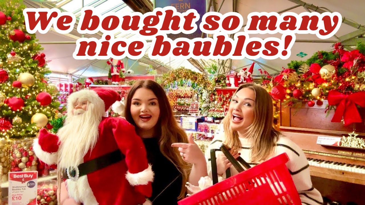 CHRISTMAS DECOR shop with us 🎅🏻 GARDEN CENTRES 😍🎄