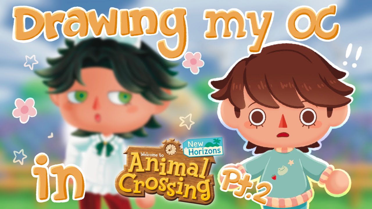 Drawing my OC in Animal Crossing! pt. 2 (ACNH, speedpaint, commentary)