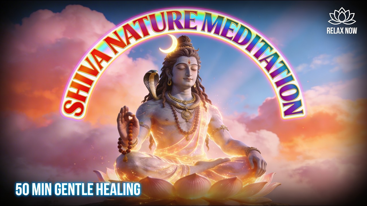 50 Min Shiva Nature Meditation 🌿 | Deep Calm & Healing in Serene Landscapes