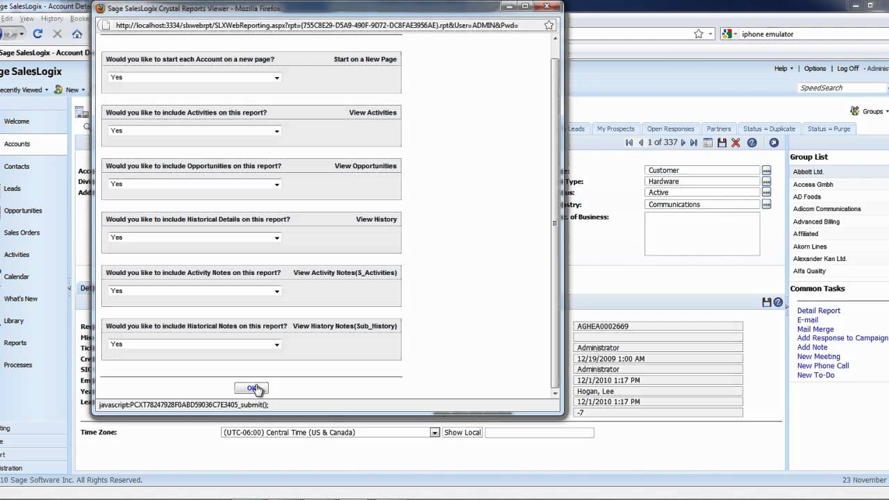 SalesLogix Reports - SalesLogix Demo Series