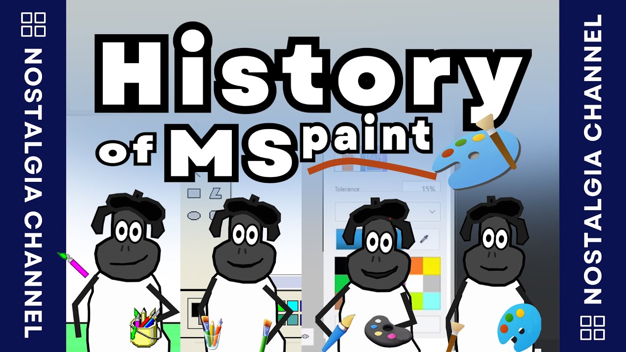 Exploring the History of MS Paint - A Colorful Journey #Animation