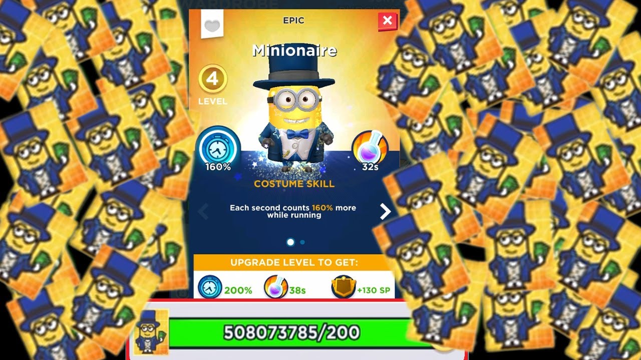 Minion Rush 2024 _Upgrading my Millionaire with unlimited cards!!